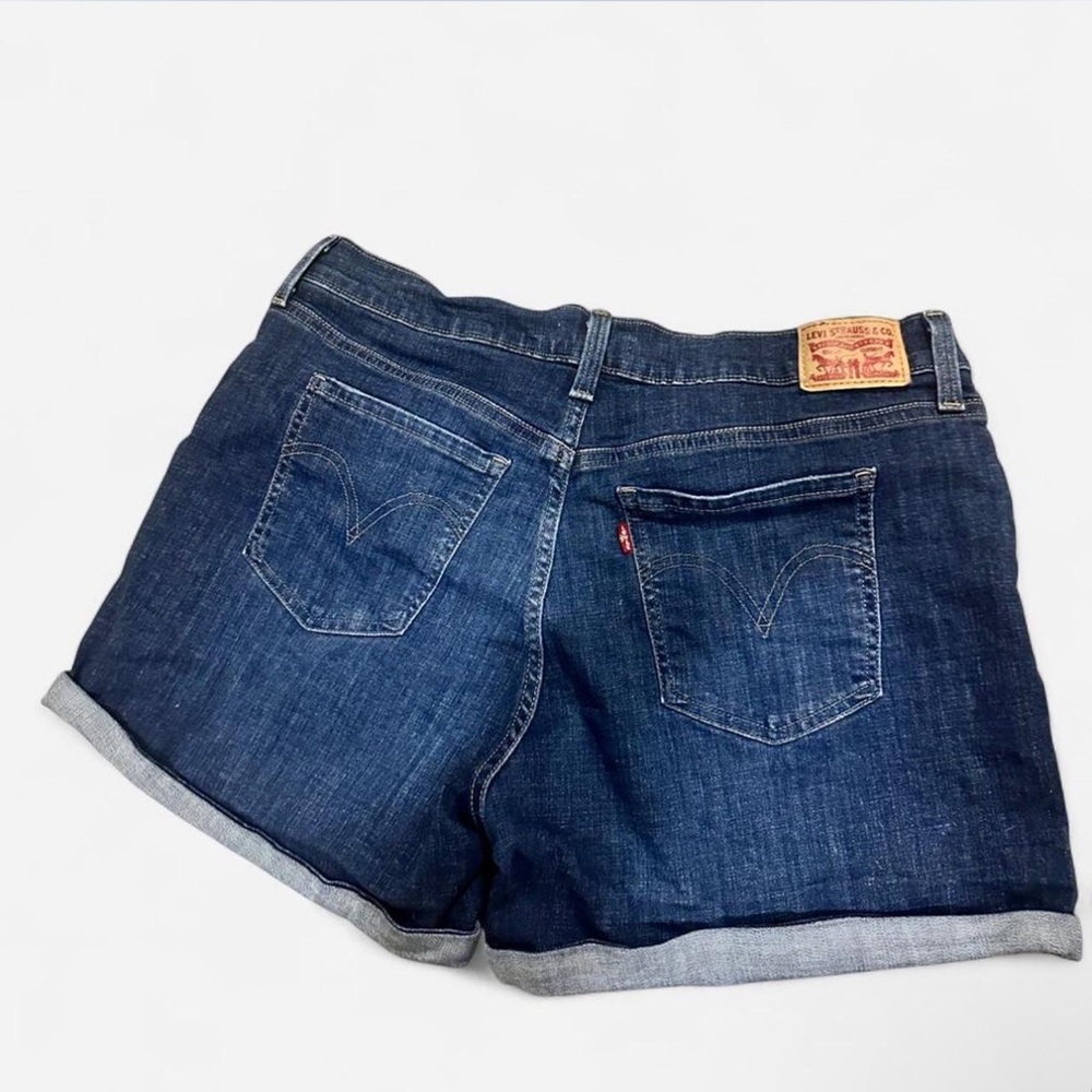Levi's Dark Blue Women's Jean Shorts - Picture 2 of 4